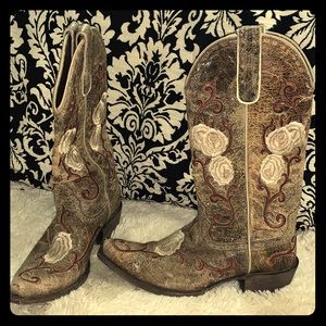 Ariat Rosebud Cowgirl Boots 7.5B